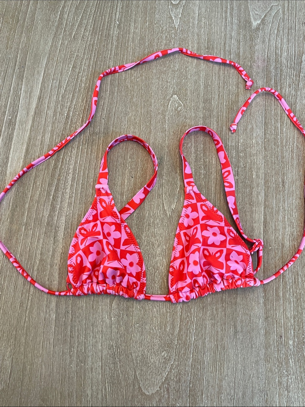 LA Hearts Swim Bikini Top